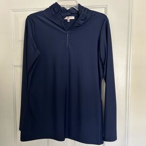 NWT Jude Connally Ashley top, navy, size L